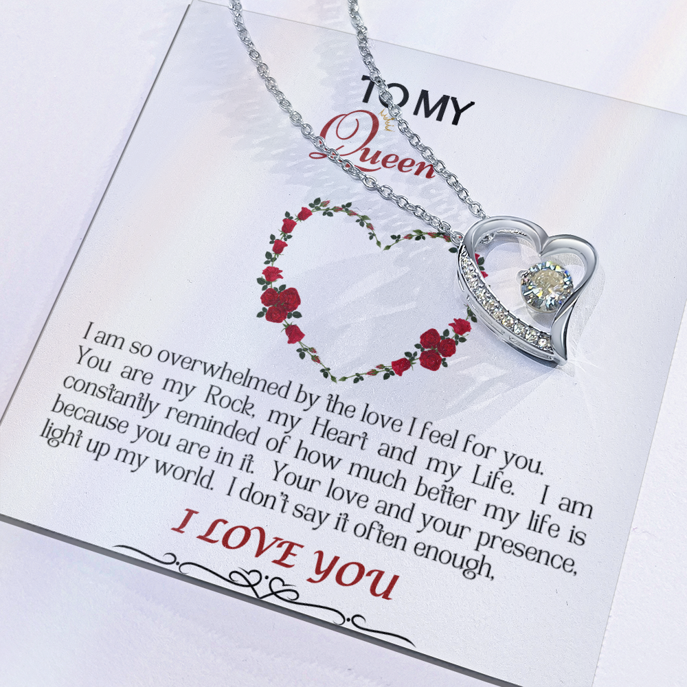 Forever Love Necklace/My Queen/White