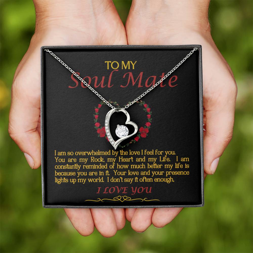 Forever Love Necklace/Soul Mate/Black