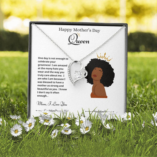 Mothers Day Queen 2 Forever Love Necklace