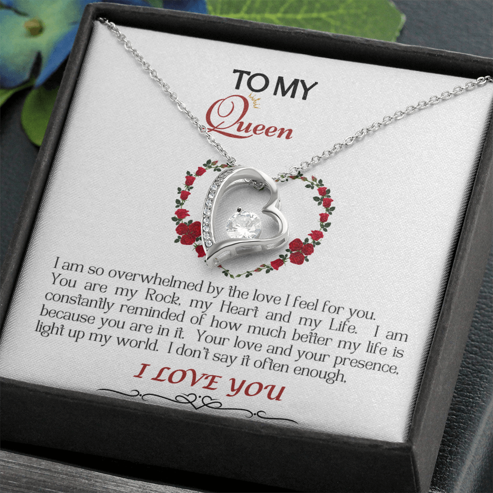 Forever Love Necklace/My Queen/White
