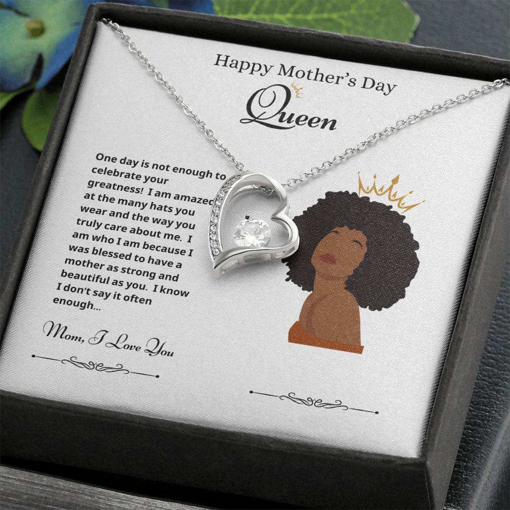 Mothers Day Queen 2 Forever Love Necklace