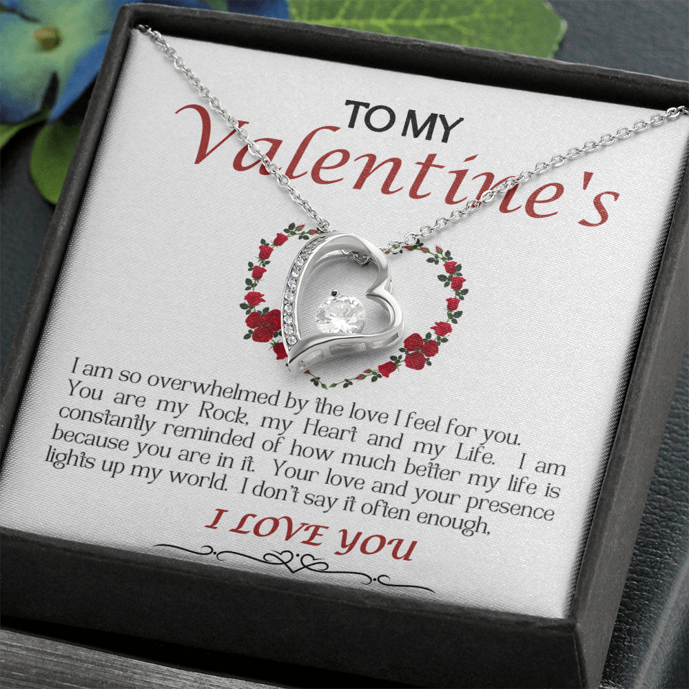 Forever Love Necklace/My Valentine/White