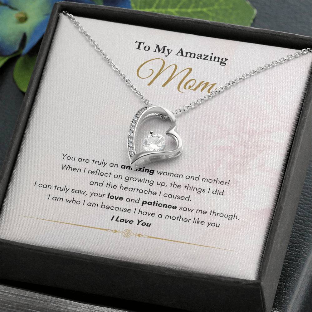 My Amazing Mom Forever Love Necklace Pink