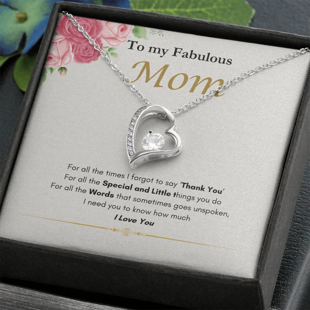 Fabulous Mom Forever Love Necklace