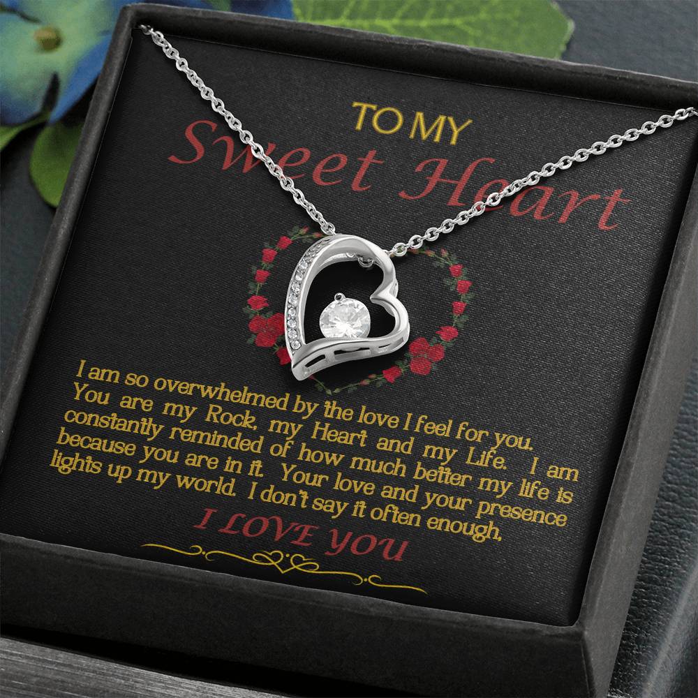 Forever Love Necklace/Sweet Heart/Black