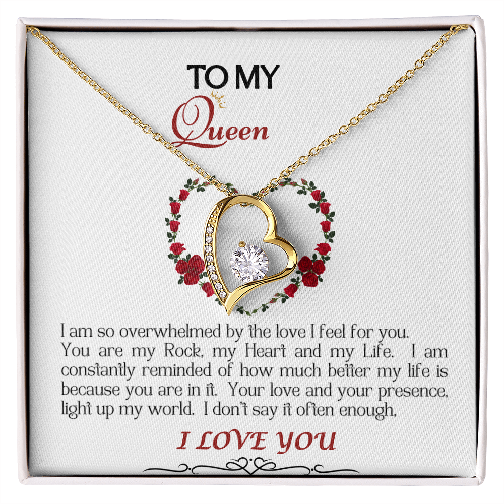 Forever Love Necklace/My Queen/White
