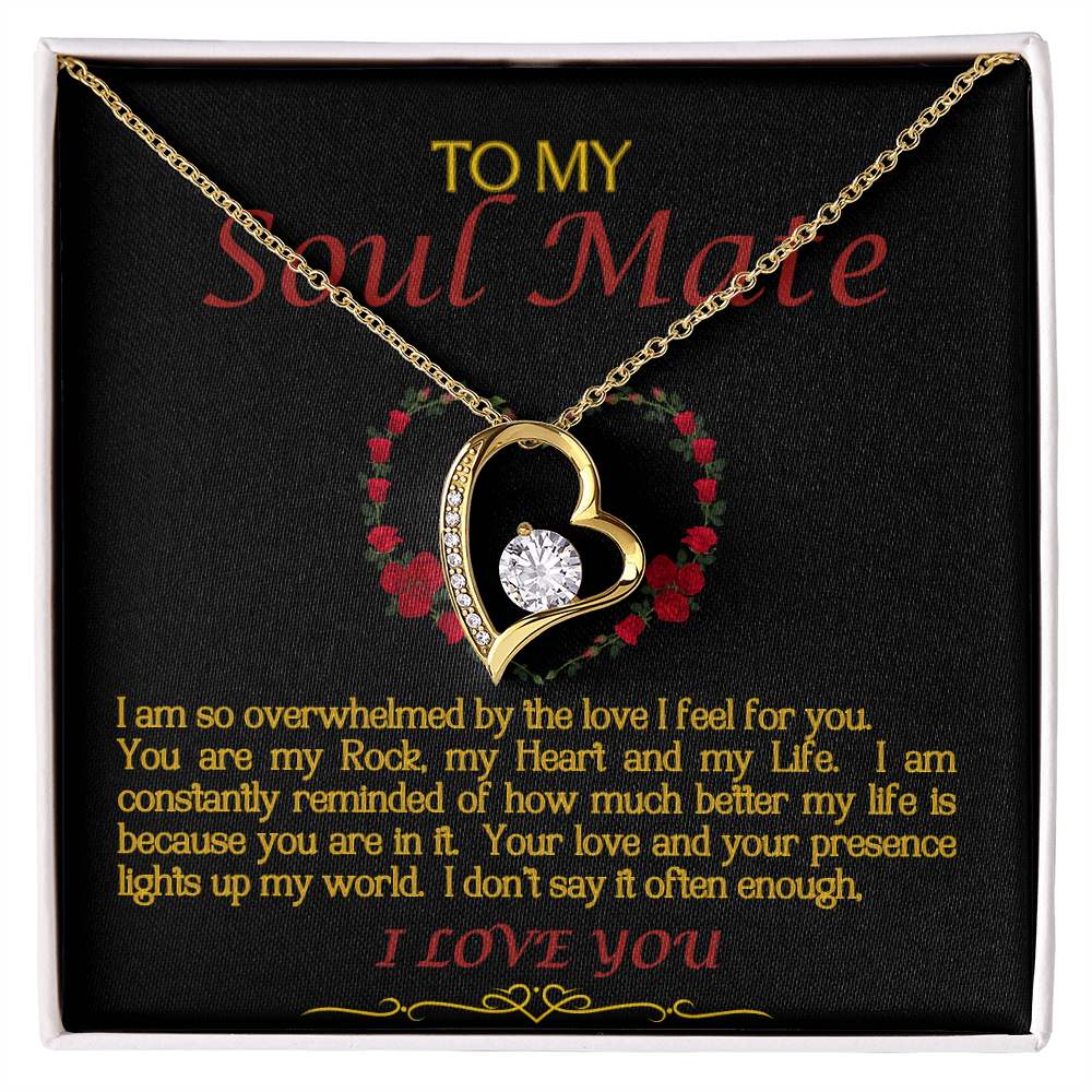 Forever Love Necklace/Soul Mate/Black