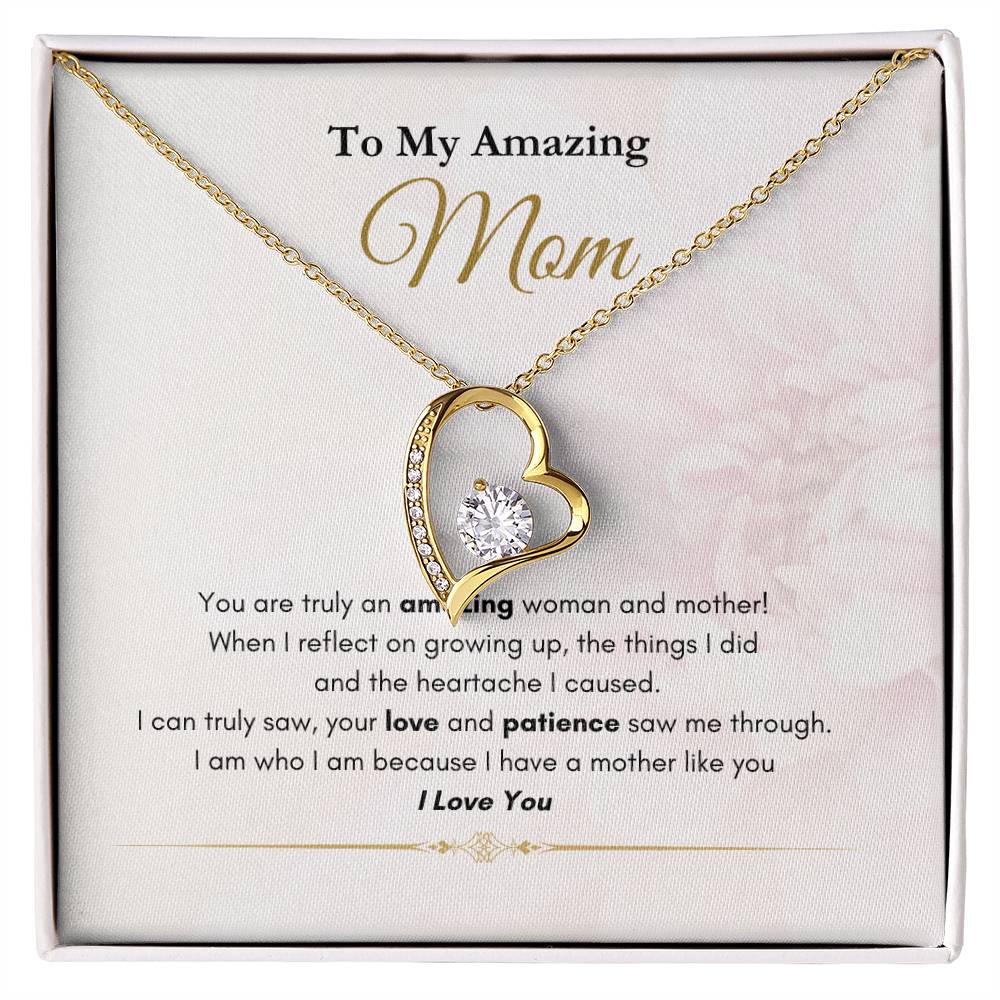 My Amazing Mom Forever Love Necklace Pink