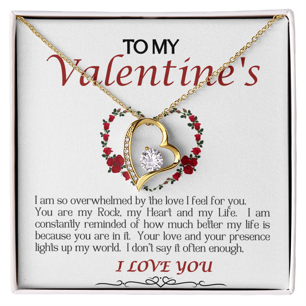 Forever Love Necklace/My Valentine/White
