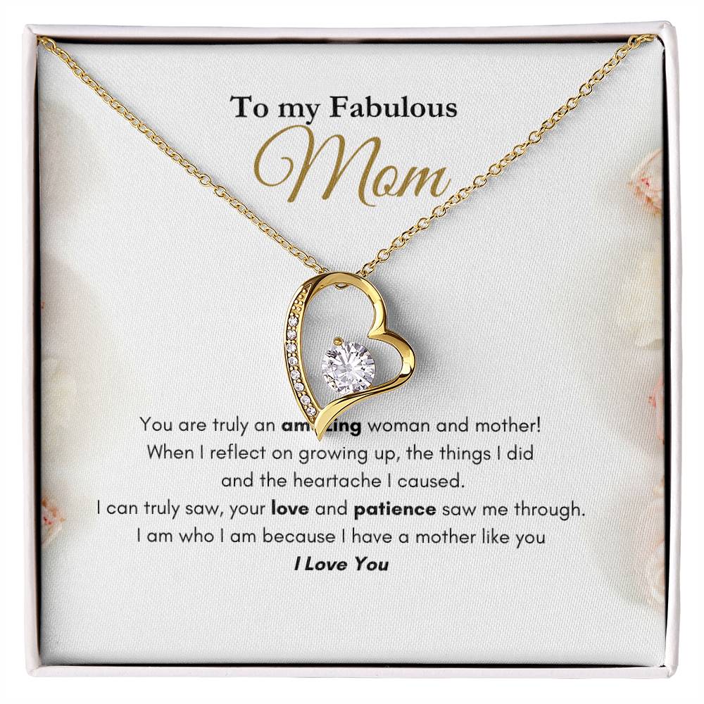 My Fabulous Mom Forever Love Necklace Roses