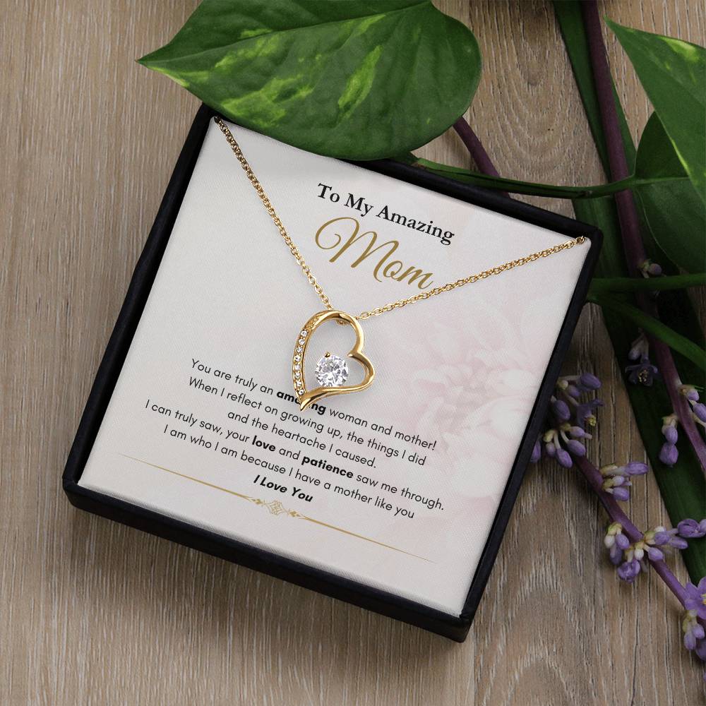 My Amazing Mom Forever Love Necklace Pink