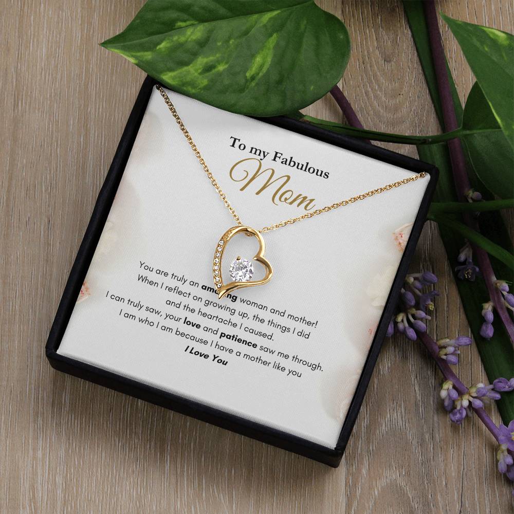 My Fabulous Mom Forever Love Necklace Roses
