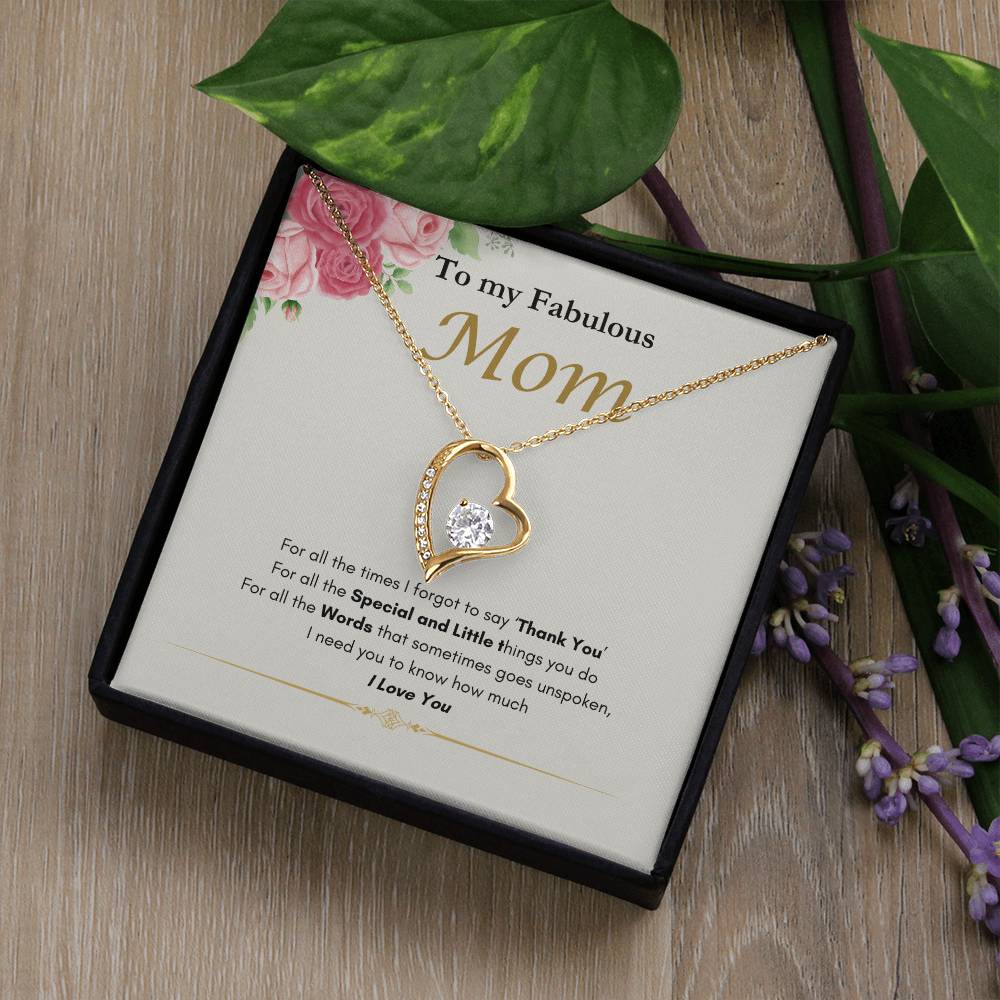 Fabulous Mom Forever Love Necklace