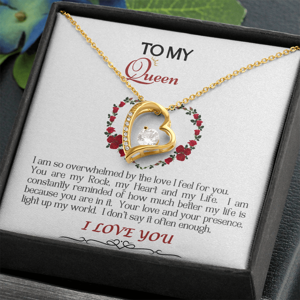 Forever Love Necklace/My Queen/White