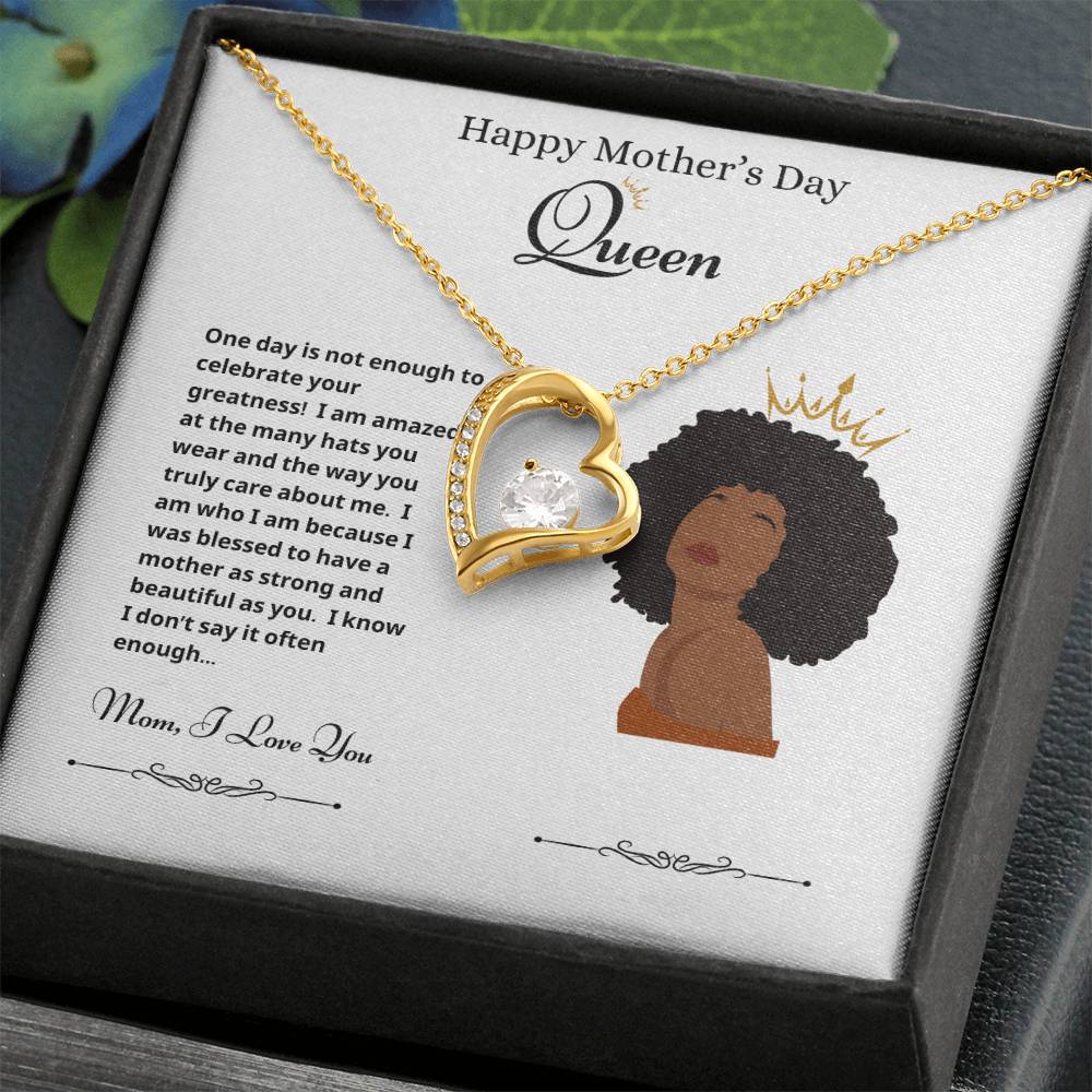Mothers Day Queen 2 Forever Love Necklace