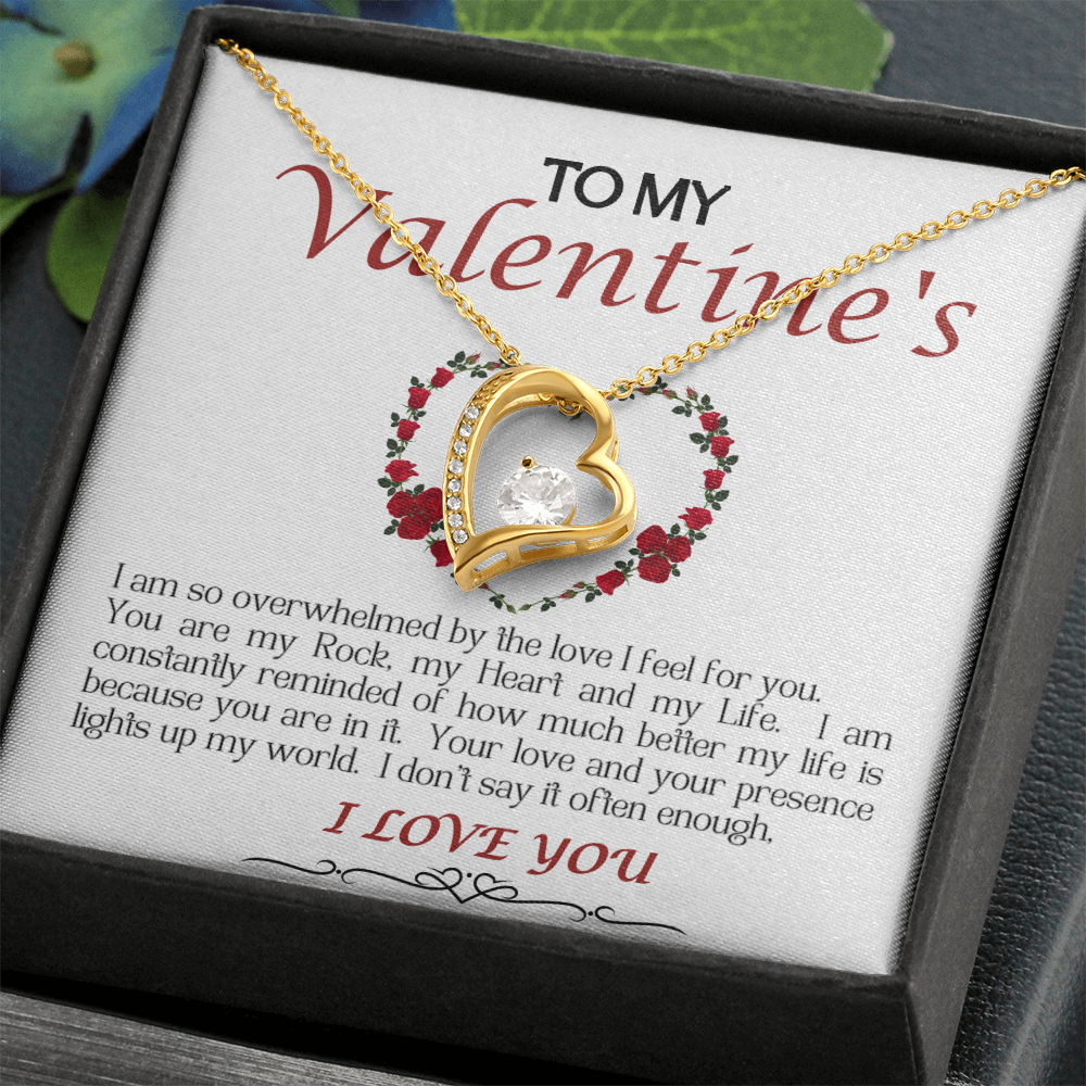 Forever Love Necklace/My Valentine/White