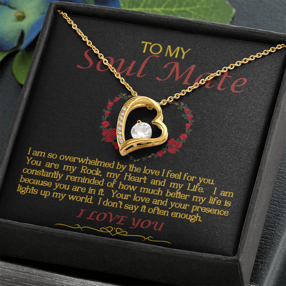 Forever Love Necklace/Soul Mate/Black