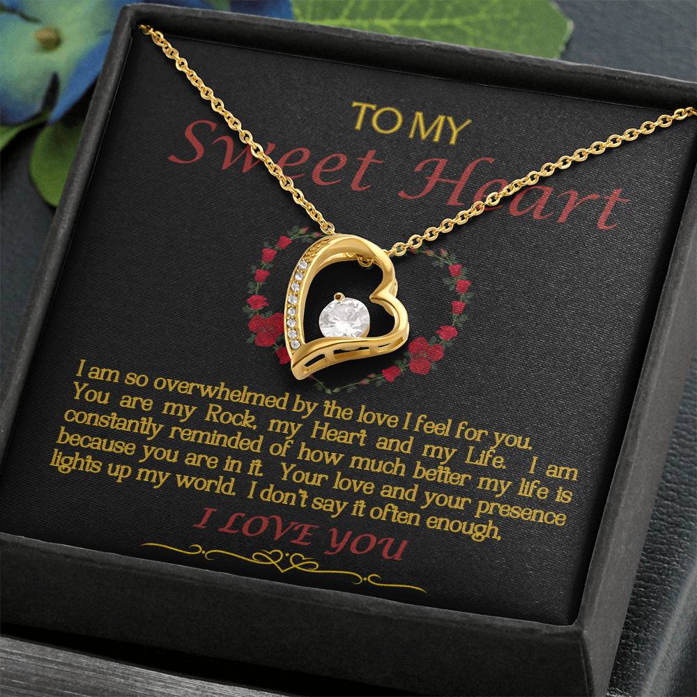 Forever Love Necklace/Sweet Heart/Black
