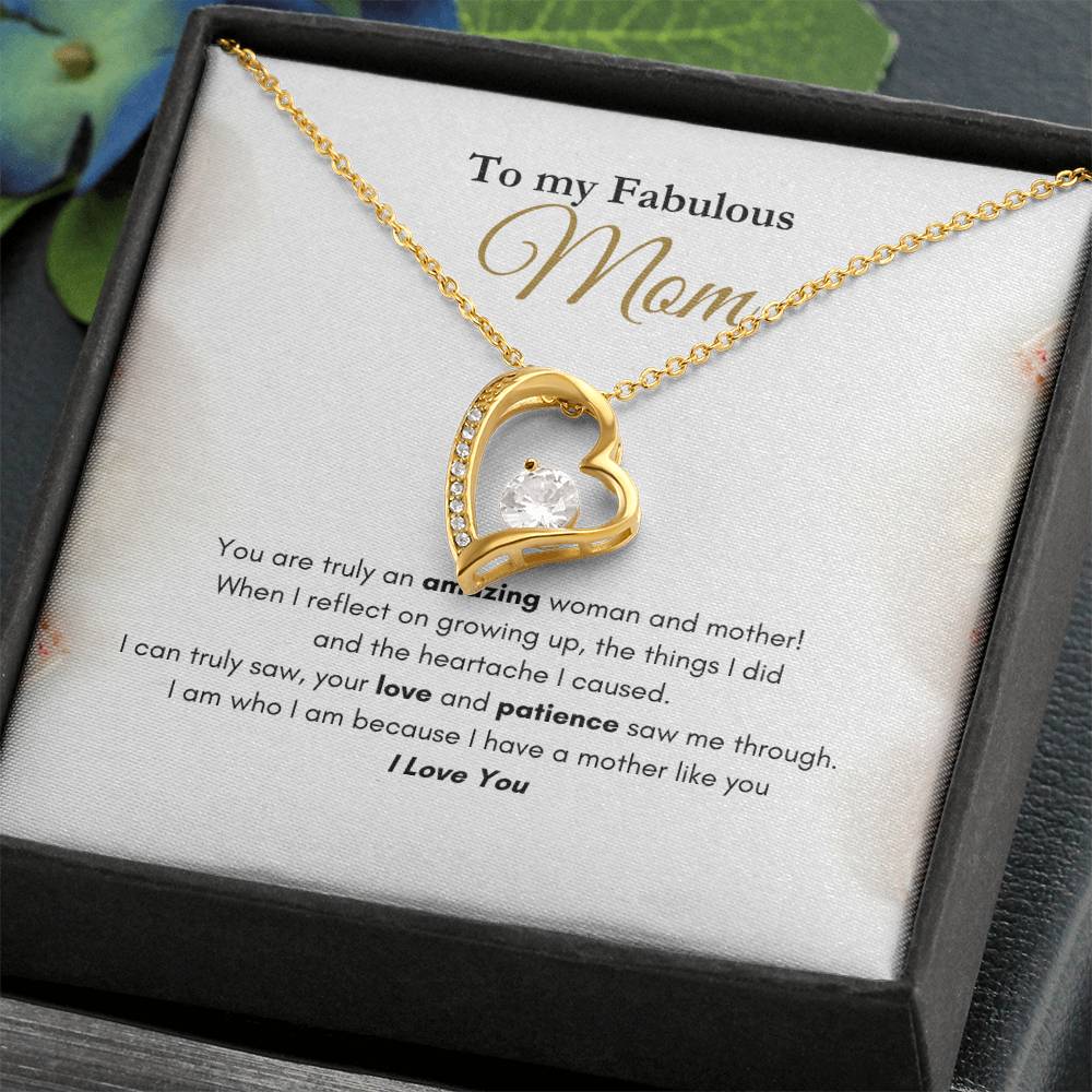 My Fabulous Mom Forever Love Necklace Roses