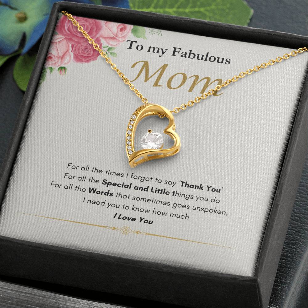 Fabulous Mom Forever Love Necklace