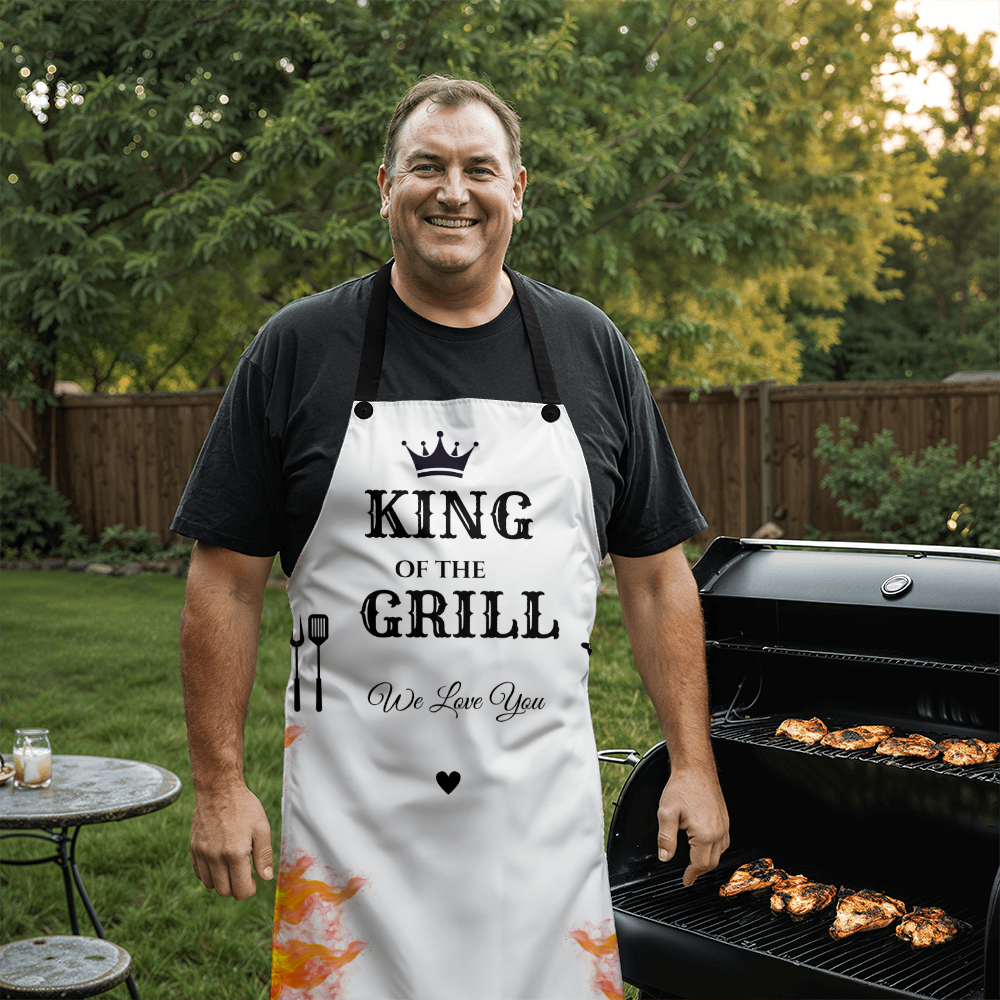 King of the Grill/ Best Flippin Dad BBQ Platter and Apron