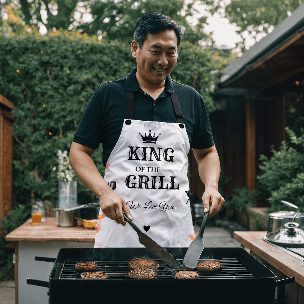 King of the Grill/ Best Flippin Dad BBQ Platter and Apron