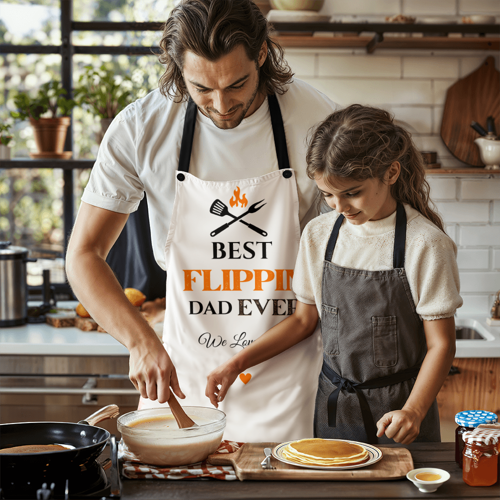 King of the Grill/ Best Flippin Dad BBQ Platter and Apron