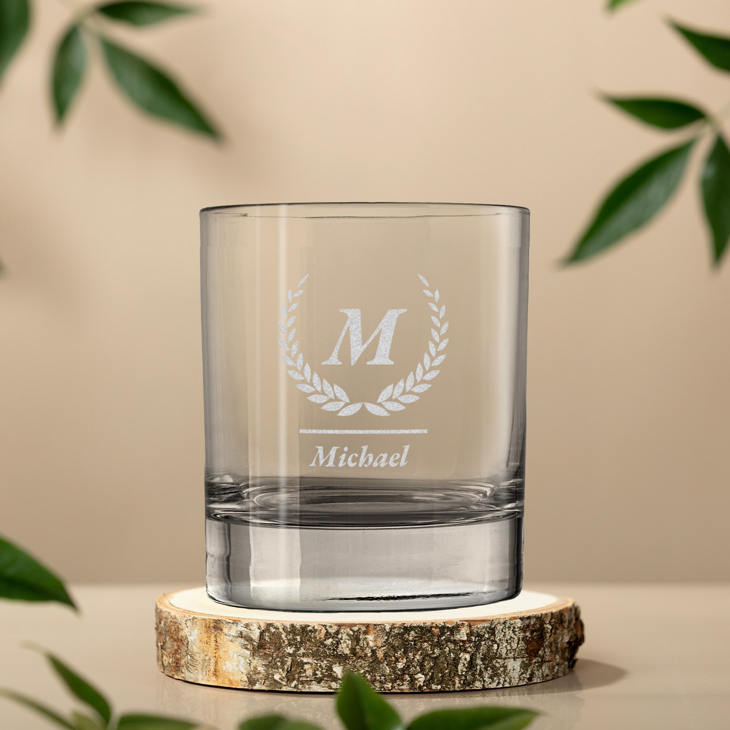 Laser Engraved Whiskey Glass/ Tumbler -Personalized