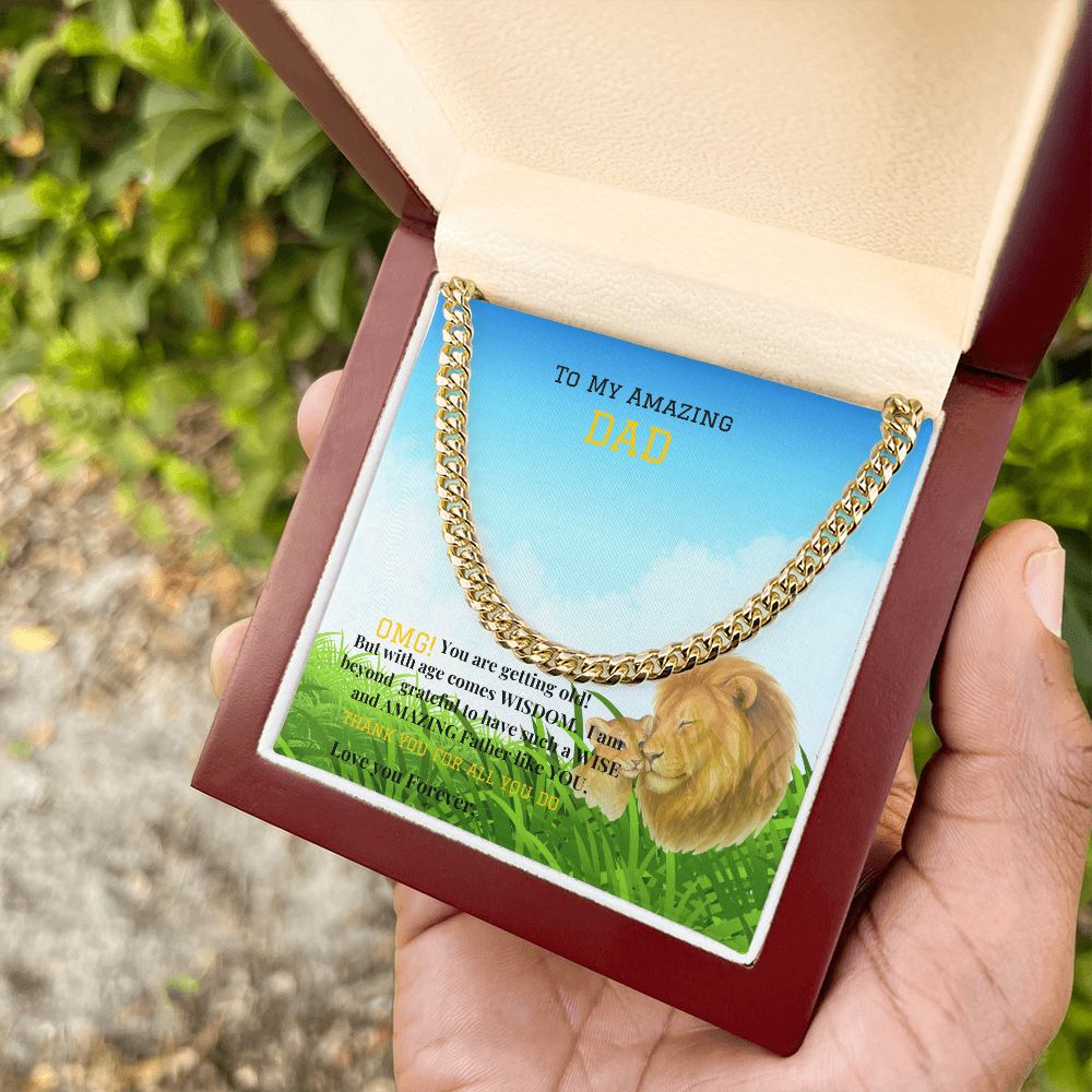 Cuban Link Chain w/ Luxury Box - To My Amazing Dad