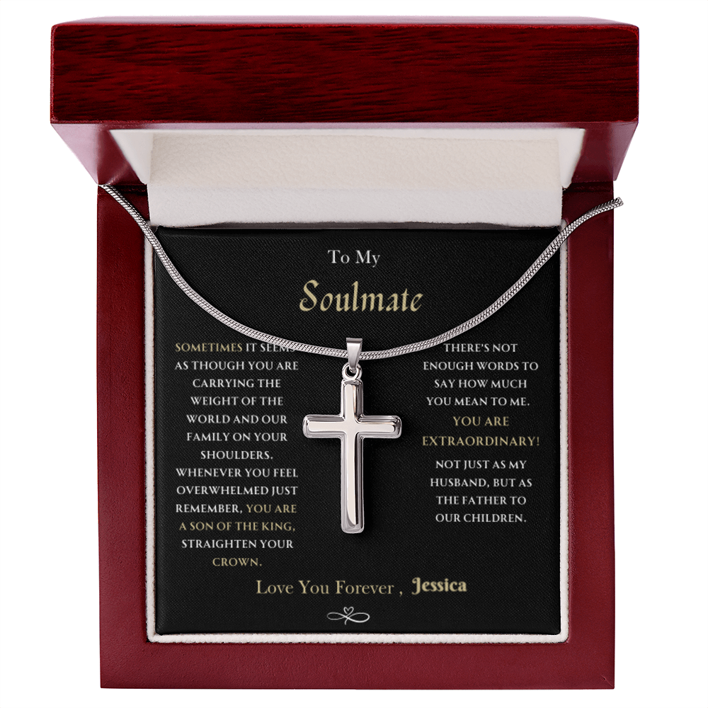 To My Man - Cross Necklace