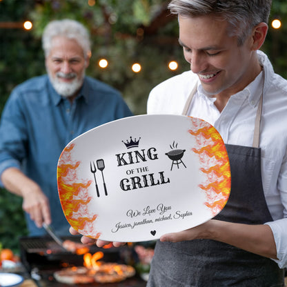 King of the Grill/ Best Flippin Dad BBQ Platter and Apron