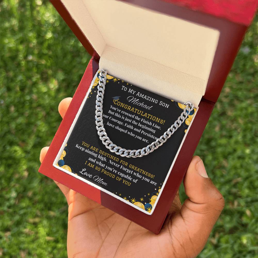 Cuban Link Chain w/ Lux Box- Destined for Greatness