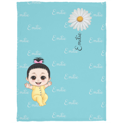 Luxurious Cozy Plush Fleece Named Baby/Toddler Blanket