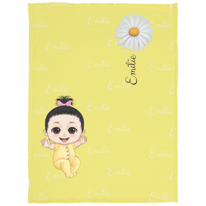 Luxurious Cozy Plush Fleece Named Baby/Toddler Blanket