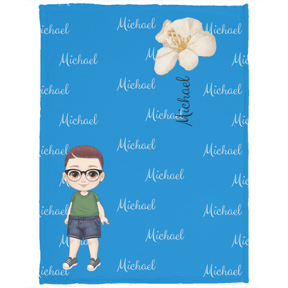 Luxurious Cozy Plush Fleece Named Baby/Toddler Blanket