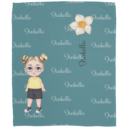 Luxurious Cozy Plush Fleece Named Baby/Toddler Blanket