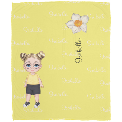 Luxurious Cozy Plush Fleece Named Baby/Toddler Blanket