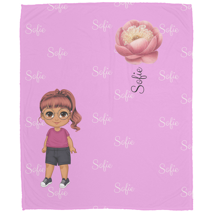 Luxurious Cozy Plush Fleece Named Baby/Toddler Blanket