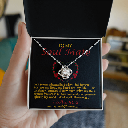 Love Knot Necklace/Soul Mate/Black