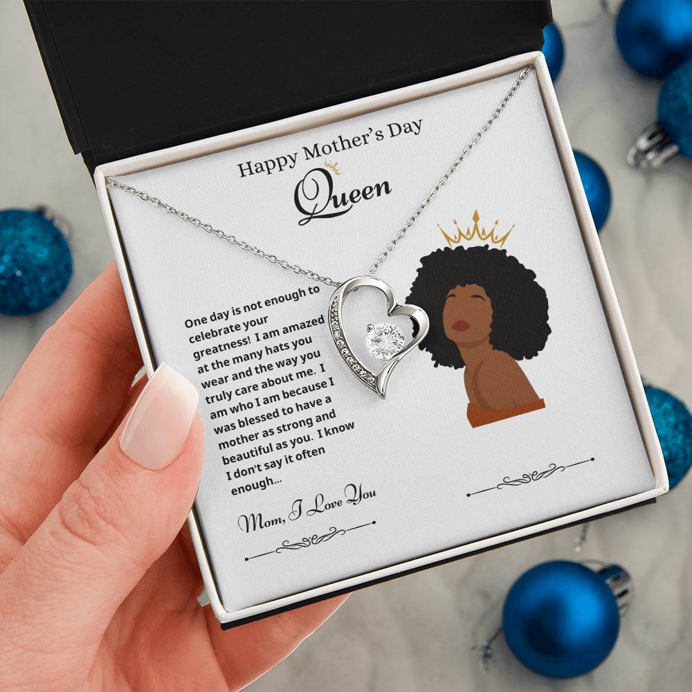 Mothers Day Queen 2 Forever Love Necklace