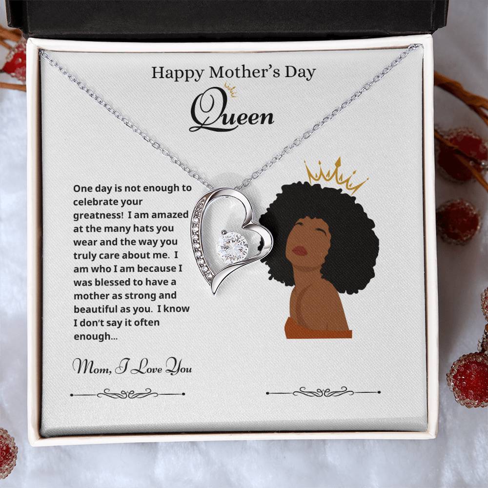 Mothers Day Queen 2 Forever Love Necklace