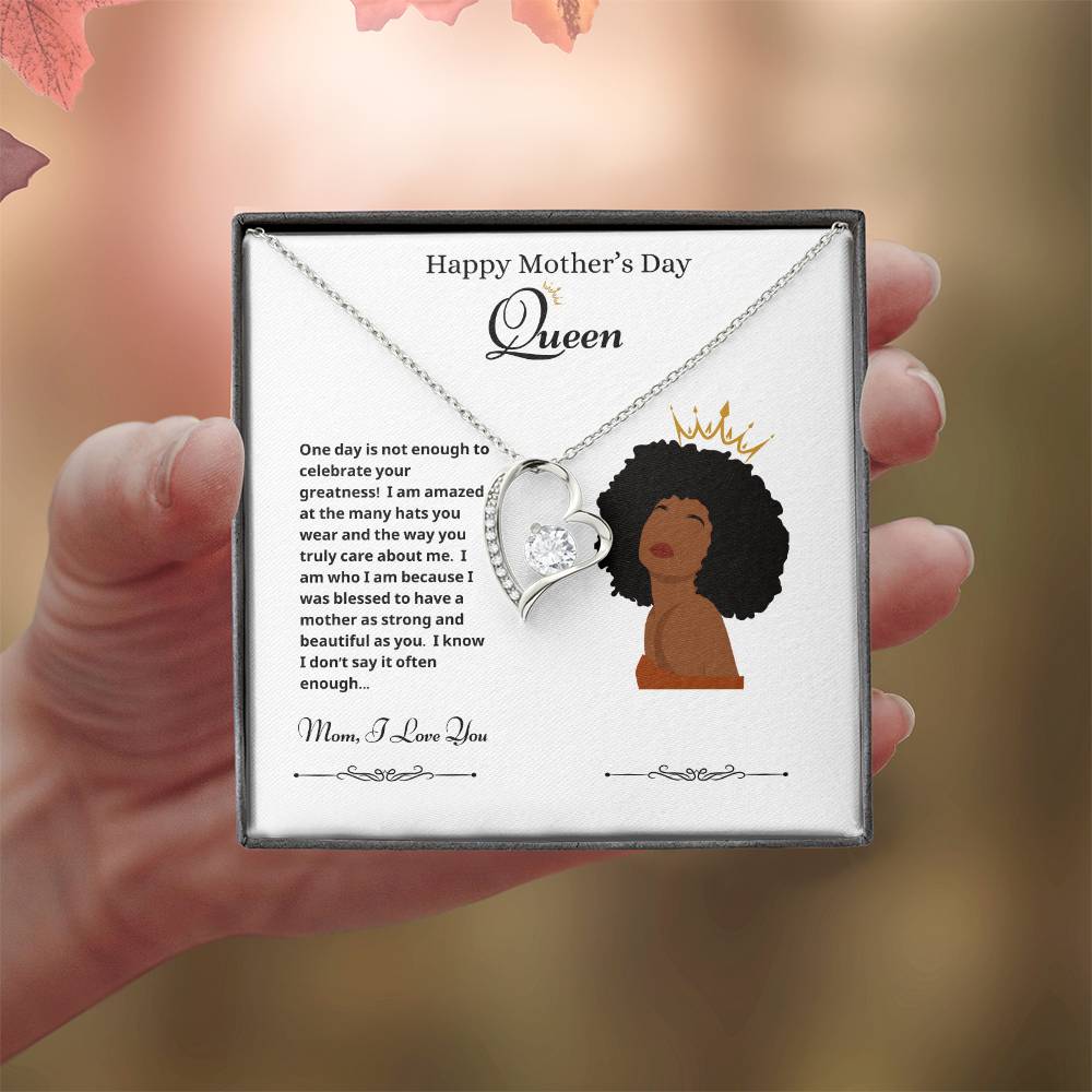 Mothers Day Queen 2 Forever Love Necklace