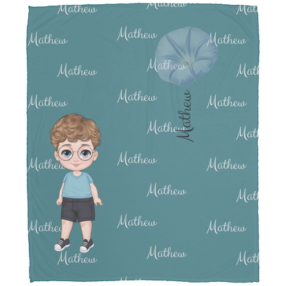 Luxurious Cozy Plush Fleece Named Baby/Toddler Blanket