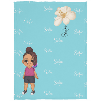 Luxurious Cozy Plush Fleece Named Baby/Toddler Blanket