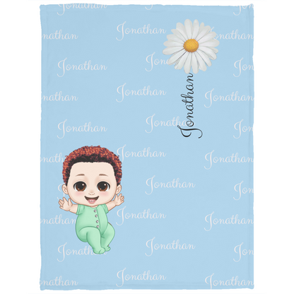 Luxurious Cozy Plush Fleece Named Baby/Toddler Blanket