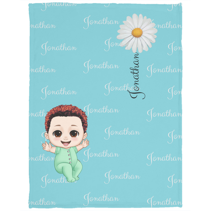 Luxurious Cozy Plush Fleece Named Baby/Toddler Blanket