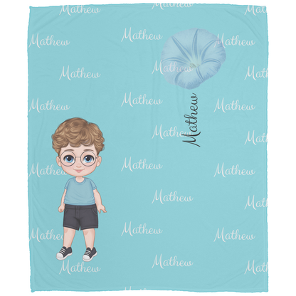 Luxurious Cozy Plush Fleece Named Baby/Toddler Blanket