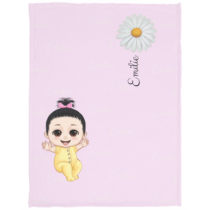 Luxurious Cozy Plush Fleece Named Baby/Toddler Blanket