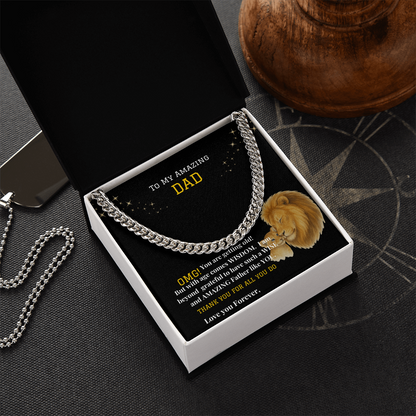 Cuban Link Chain w/ Luxury Box - To My Amazing Dad